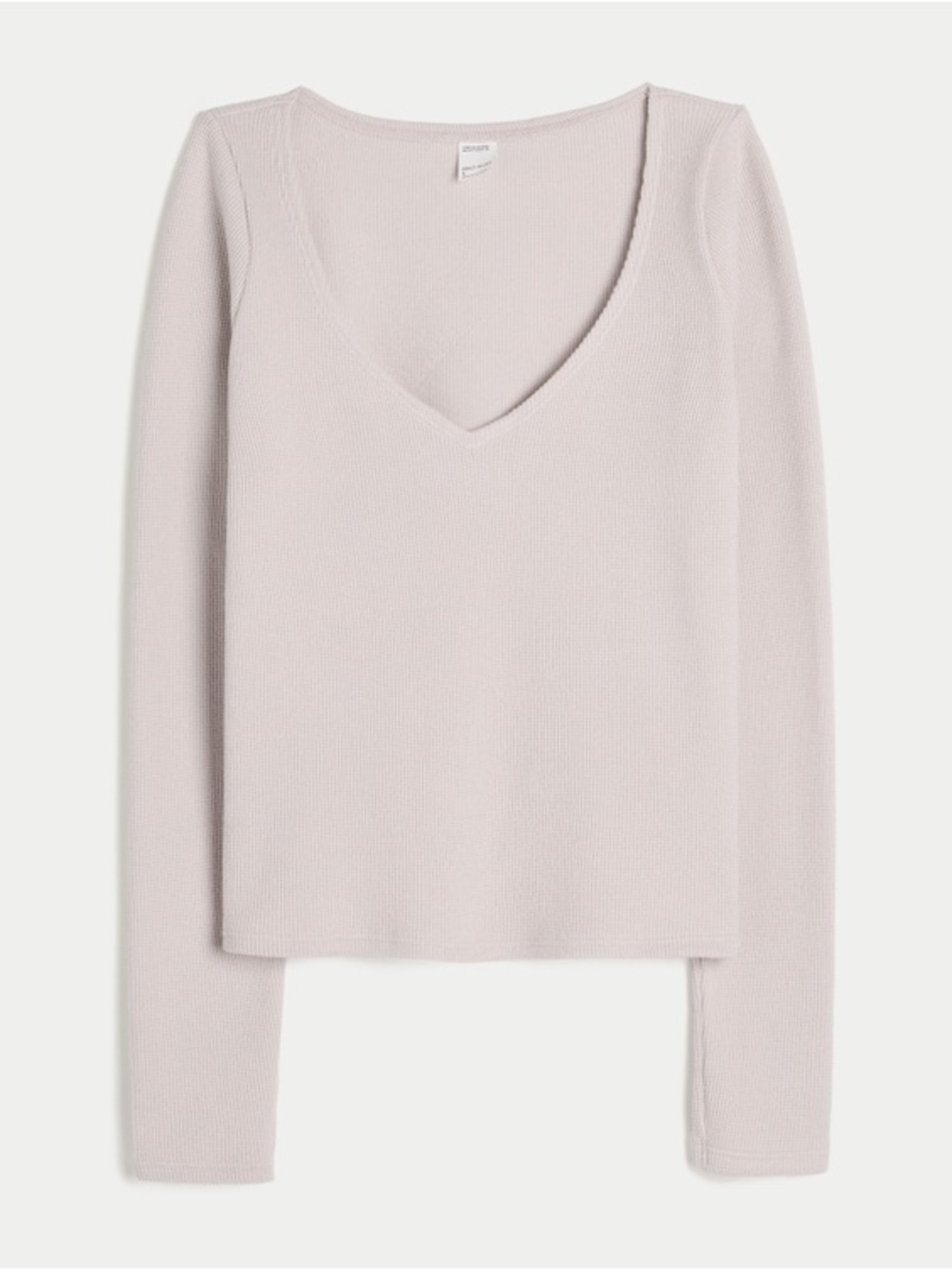 Gilly Hicks Always Cozy Waffle V-Neck Long-Sleeve Top size XS